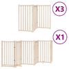 vidaXL hundel&aring;ge med d&oslash;r 12 paneler 750 cm foldbar poppeltr&aelig;