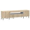 vidaXL LED TV-skab HAARLEM 153 x 35 x 43 cm Sonoma-eg Konstrueret tr&aelig;