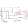 vidaXL 2-personers sofa 120 cm mikrofiberstof cremefarvet