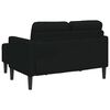 vidaXL 2-personers sofa med chaiselong L-formet 125 cm stof sort