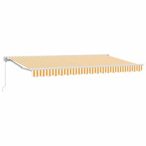 vidaXL Markiseramme Gul og Hvid 350 x 200 cm