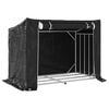 vidaXL br&aelig;ndestativ med regnslag 151x80,5x110,5 cm galvaniseret st&aring;l