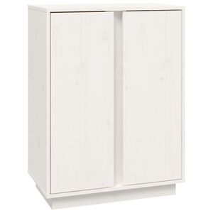 vidaXL sk&aelig;nk 60x35x80 cm massivt fyrretr&aelig; hvid