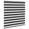vidaXL zebragardin 150x100 cm stofbredde 145,9 cm polyester sort