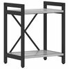 vidaXL Bogreol 40 x 30 x 50 cm Konstrueret tr&aelig; Gr&aring; sonoma-eg