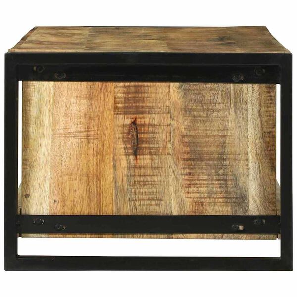 vidaXL Sofabord Brun 120 x 50 x 38 cm Massivt mangotr&aelig;