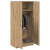 vidaXL garderobe 90x52x200 cm konstrueret tr&aelig; kunsteg