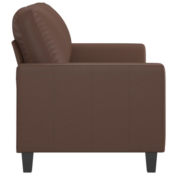 vidaXL 2-personers sofa 120 cm kunstl&aelig;der brun