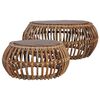 vidaXL sofaborde 2 stk. naturlig rattan