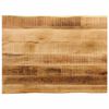 vidaXL bordplade 90x60x3,8 cm naturlig kant massivt ru mangotr&aelig;