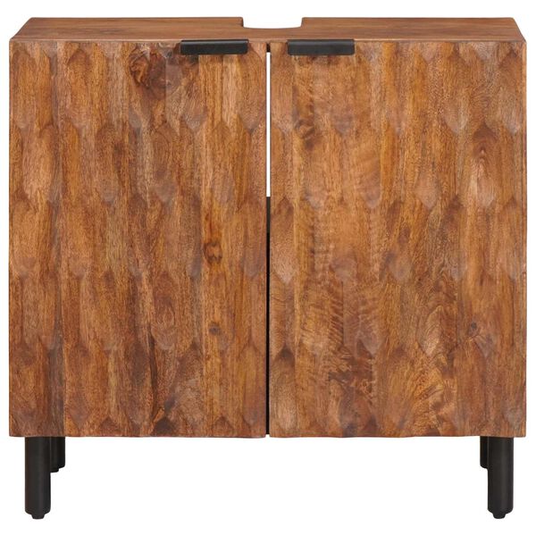 vidaXL Badev&aelig;relsesskabsunder Brun 62 x 33 x 58 cm Massivt mangotr&aelig;