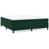 vidaXL Boxspring sengeramme M&oslash;rkegr&oslash;n 200x200 cm Fl&oslash;jl
