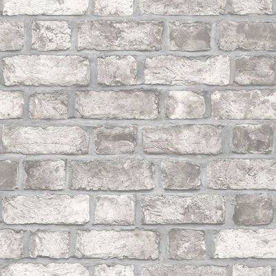 Noordwand tapet Homestyle Brick Wall grå og råhvid