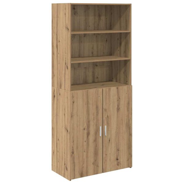 vidaXL Highboard Artisan Egetr&aelig; 80 x 42,5 x 185 cm Konstrueret tr&aelig;