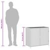 vidaXL opbevaringsskab til haven 83x45x76 cm polyrattan sort