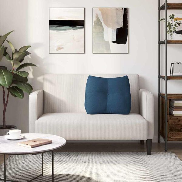 vidaXL Rygpude Bl&aring; 60 x 24 x 50 cm Stof