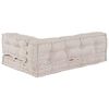 vidaXL Palle Sofa Pude Creme Stof