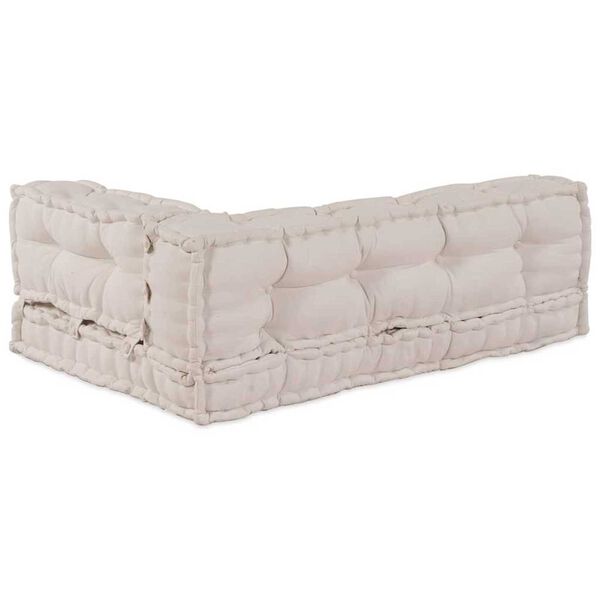 vidaXL Palle Sofa Pude Creme Stof