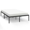 vidaXL sengeramme 120x190 cm metal sort