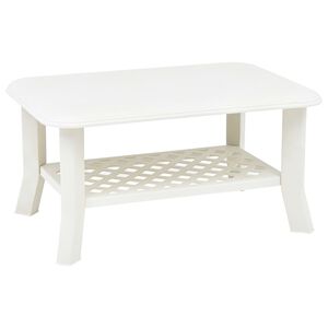 vidaXL sofabord 90 x 60 x 46 cm plastik hvid