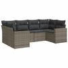 vidaXL sofas&aelig;t til haven 6 dele med hynder polyrattan gr&aring;