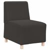 vidaXL modul&aelig;r sofa uden arml&aelig;n m&oslash;rkegr&aring; 55 cm kr&oslash;llet uldlignende stof