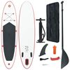 vidaXL oppusteligt standup-paddleboards&aelig;t r&oslash;d og hvid