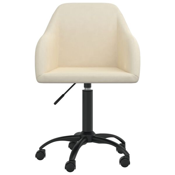 vidaXL drejelige spisebordsstole 6 stk. fl&oslash;jl cremefarvet