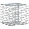 vidaXL Gabion h&oslash;jbed 60 x 60 x 55 cm Galvaniseret st&aring;l S&oslash;lv