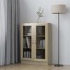 vidaXL vitrineskab 82,5x30,5x115 cm konstrueret tr&aelig; sonoma-eg