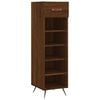 vidaXL skoreol 30x35x105 cm konstrueret tr&aelig; brun egetr&aelig;sfarve