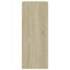 vidaXL bogreol 80x30x76,5 cm konstrueret træ sonoma-eg