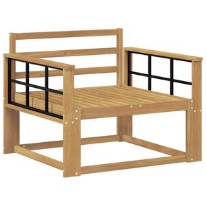 vidaXL Udend&oslash;rs Mellem Sofa Massivt Akacietr&aelig; Hvid
