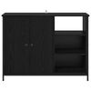 vidaXL Sideboard Sort eg 100 x 33 x 75 cm Konstrueret tr&aelig;