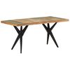 vidaXL spisebord 160x80x76 cm massivt genbrugstr&aelig;