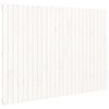 vidaXL sengegavl 159,5x3x110 cm massivt fyrretr&aelig; hvid
