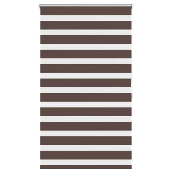vidaXL Rullegardin i zebradesign 80 x 175 cm kaffefarvet