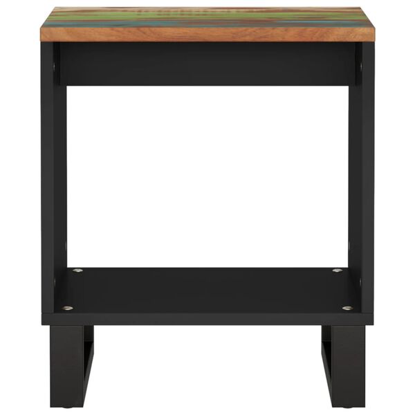 vidaXL sofabord 40x31x46 cm massivt genbrugstræ og konstrueret træ