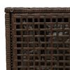 vidaXL havestole med hynder 2 stk. 40x40x43 cm polyrattan brun