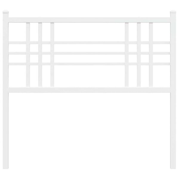 vidaXL udskiftningsgavl 100 cm metal hvid