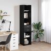 vidaXL Highboard med skuffe Sort eg 40 x 42,5 x 185 cm Konstrueret tr&aelig;