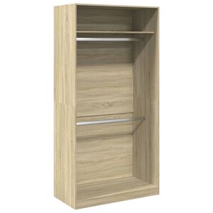 vidaXL kl&aelig;deskab 100x50x200 cm konstrueret tr&aelig; sonoma-eg