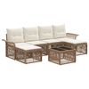 vidaXL Havesofa S&aelig;t 7 stk. Beige polyrattan
