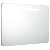 vidaXL badev&aelig;relsesskab med spejl + LED-lys 80x9,5x55 cm