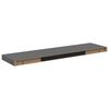 vidaXL v&aelig;ghylder 2 stk. 90x23,5x3,8 cm MDF gr&aring; h&oslash;jglans