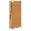 vidaXL Highboard Gammelt tr&aelig; 69,5 x 34 x 180 cm Konstrueret tr&aelig;