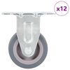 vidaXL faste hjul 12 stk. 50 mm