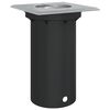 vidaXL nedgravningsspot 10,5x10,5cm firkantet trykst&oslash;bt aluminium sort