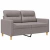 vidaXL 2-personers sofa 120 cm stof gr&aring;brun
