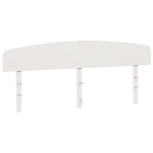 vidaXL sengegavl 200 cm massivt fyrretr&aelig; hvid